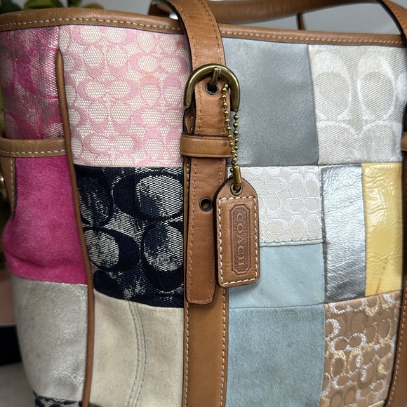 Vintage Coach Patchwork Tote - Picture 3 of 15
